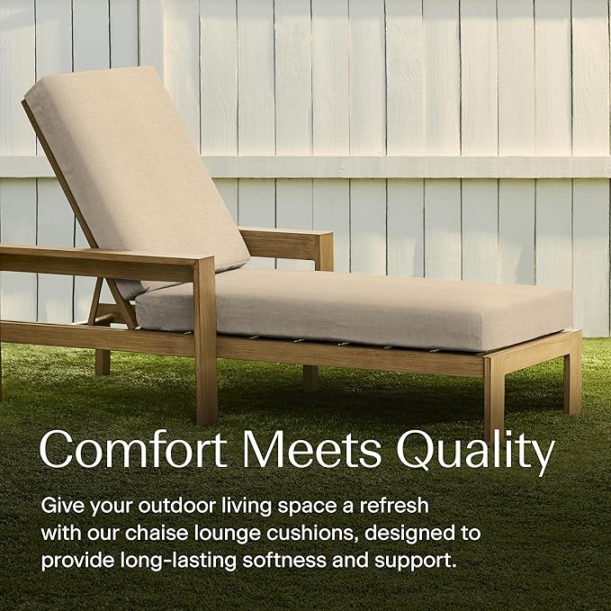 Honeycomb Outdoor Chaise Lounge Cushion
