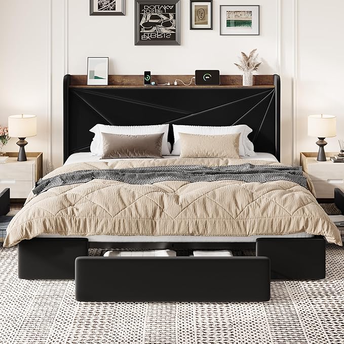 SHA CERLIN King Size Bed Frame