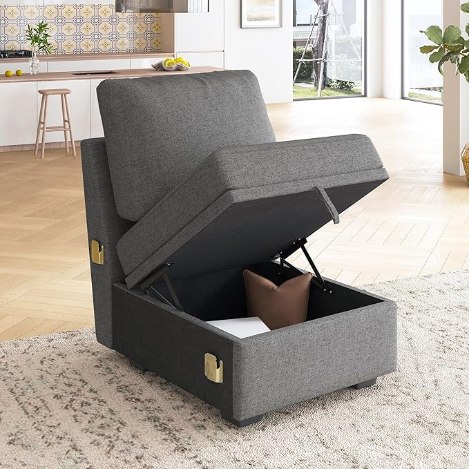 HONBAY Single Seat for Modular Sectional Sleeper Sofa