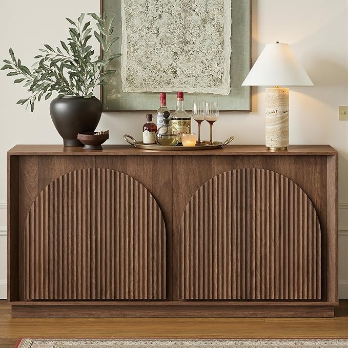 win2win Fluted Sideboard Buffet Cabinet