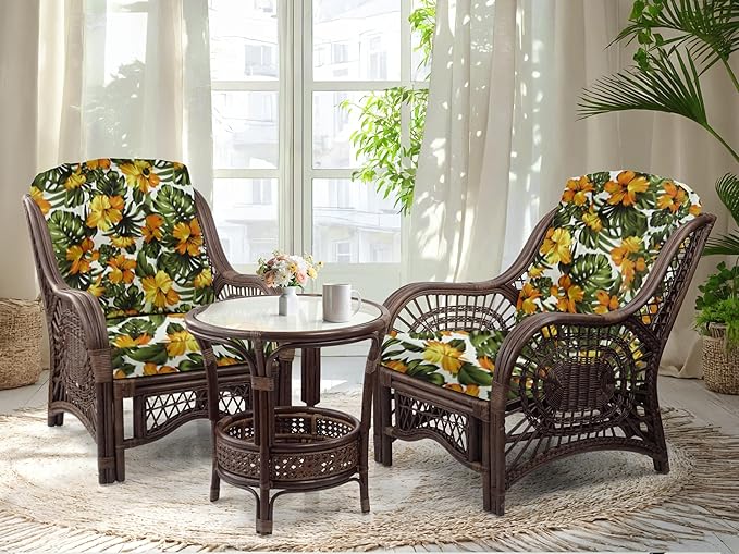 Malibu Lounge Living Accent Armchair Natural Rattan Wicker Handmade Design