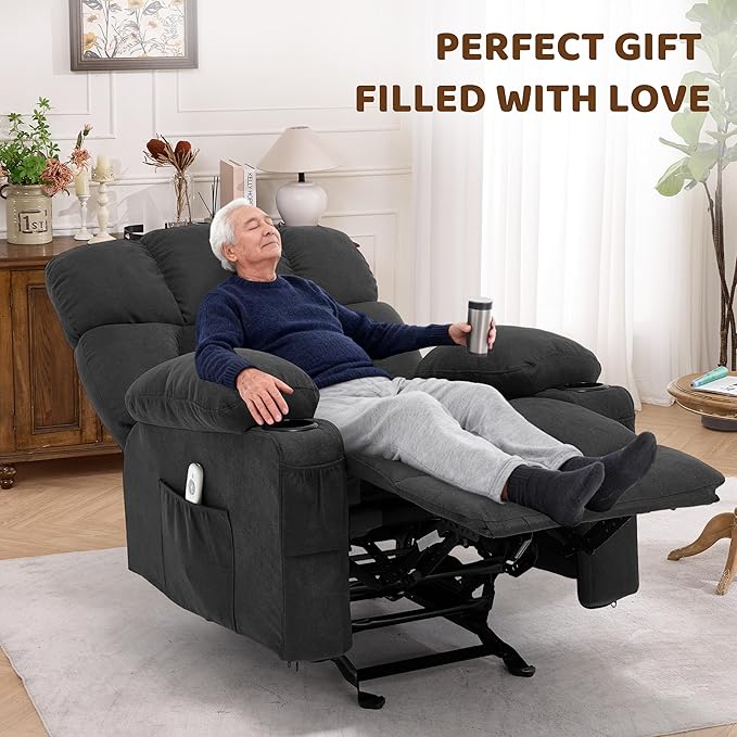 Massage Rocking Recliner Chair, Ergonomic Recliners Sofa