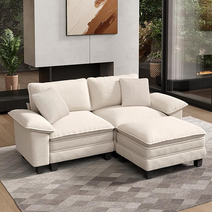 HERA'S HOUSE 88" Modular Sectional Sofa, L Shaped Couches