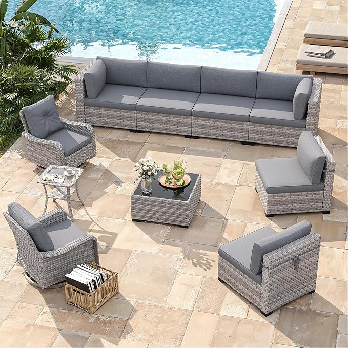 8-Seat Modern Patio Furniture Set