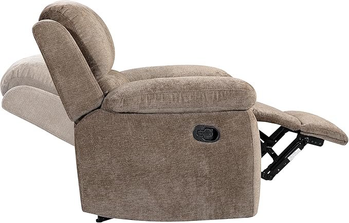 Betsy Furniture Modern Fabric Recliner Sofa Set, Loveseat w/Console, Recliner