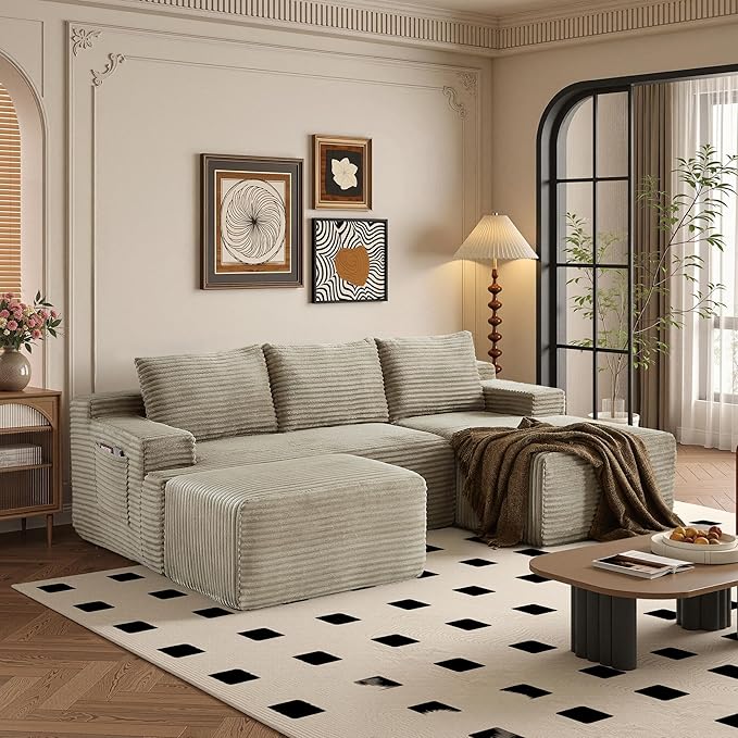 96" Sectional Couches for Living Room Cloud Couch Sofa