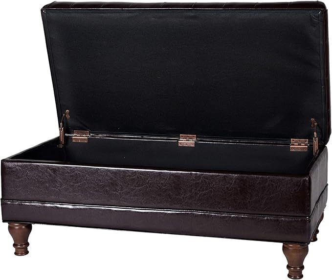 HomePop Deluxe Tufted Storage Bench