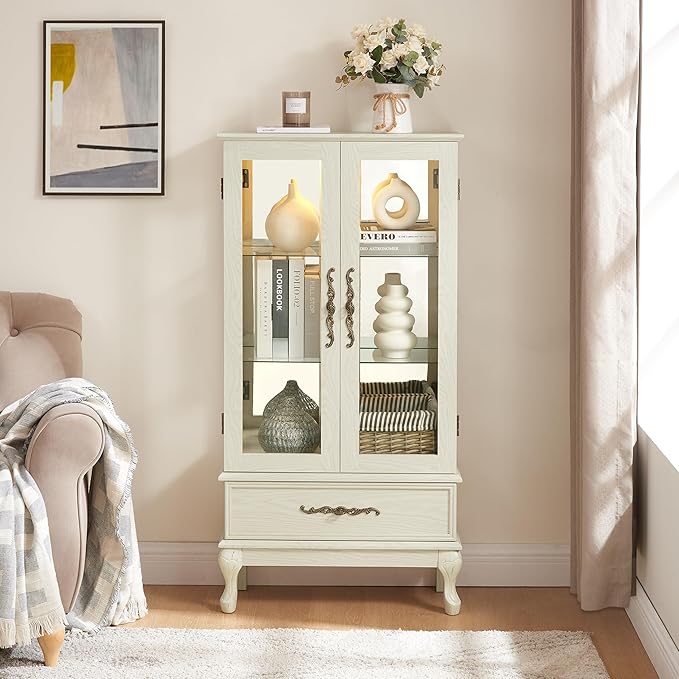 Lighted Curio Display Cabinet