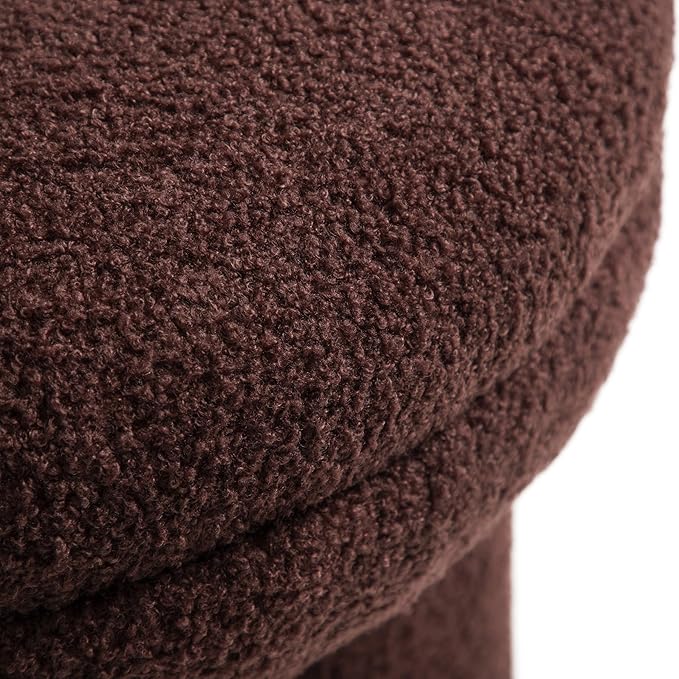 Furniture of America Rami Modern 17.5-inch Mushroom-Shape Upholstered Ottoman