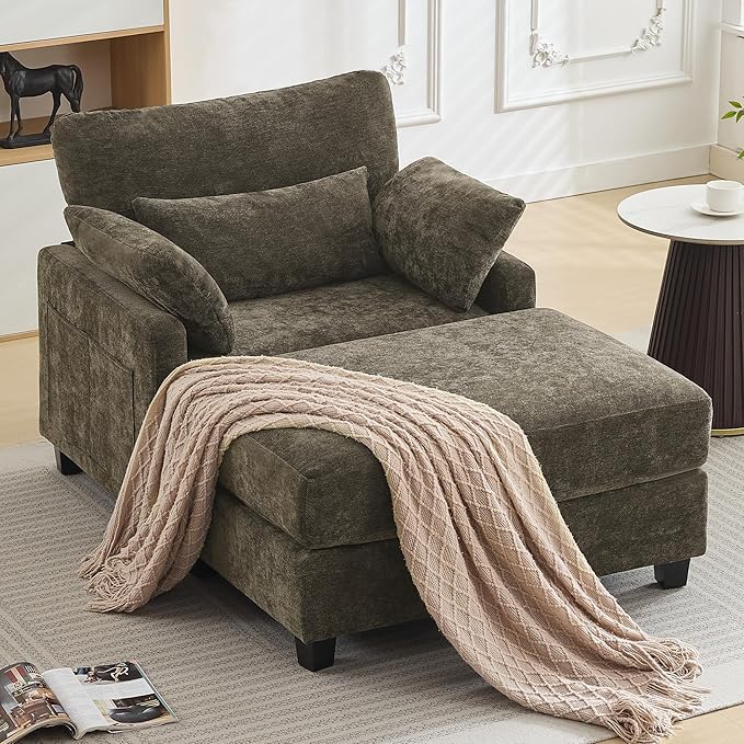 WUTUTUEE 57.5" Oversized Chaise Lounge