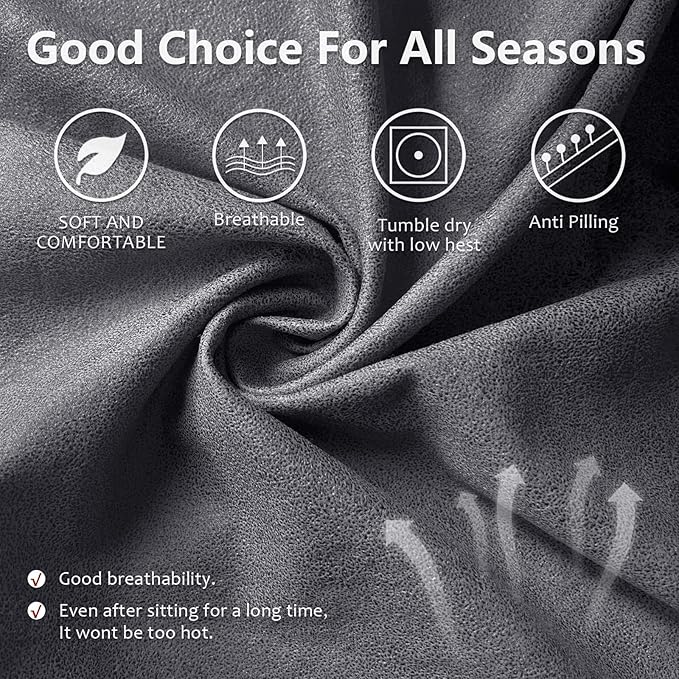 ANARACHON Recliner Couch Cover Leather Look Recliner Sofa Covers