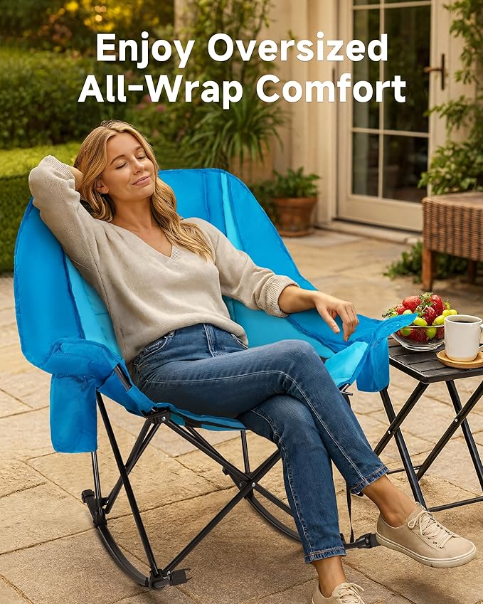 Slsy Oversized Rocking Camping Chair