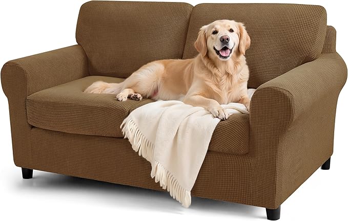 SUBRTEX 5 Pieces Stretch Sofa Slipcover Sets Couch Cover Sets Backrest Cushion