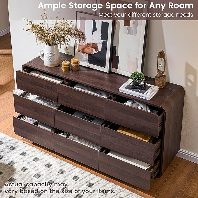 Standifurno 9 Drawer Double Dresser