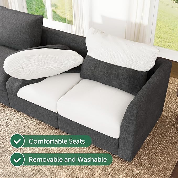HONBAY Modular Sectional Sofa L Shaped Sectional Couch