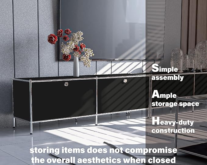 Metal Low Board Storage Cabinet