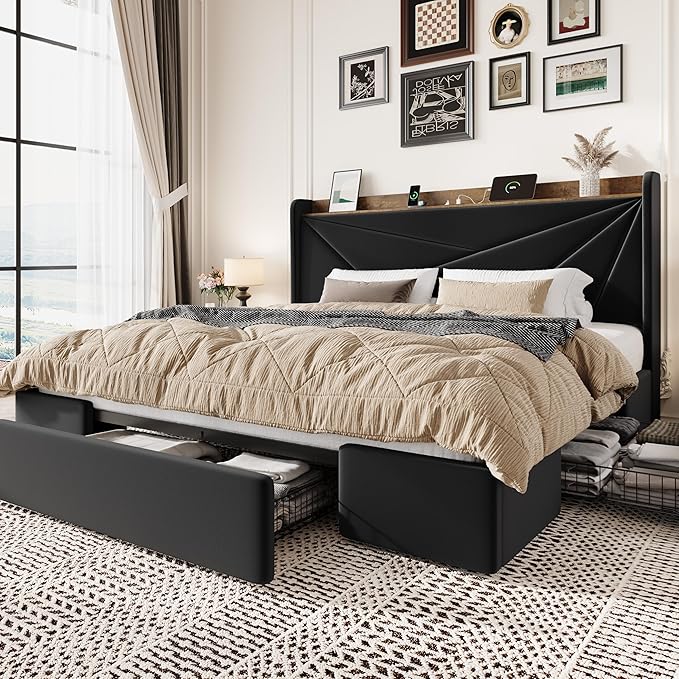 SHA CERLIN King Size Bed Frame