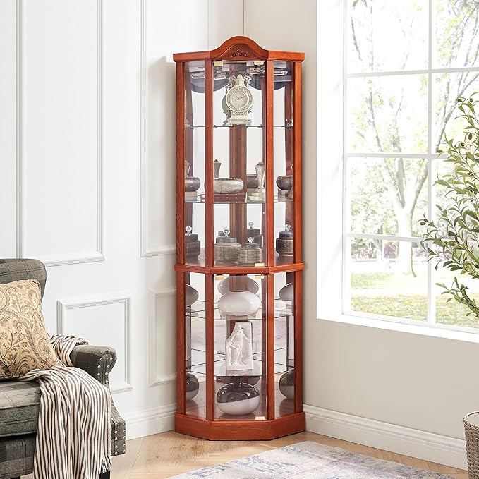 Glass Corner Display Cabinet