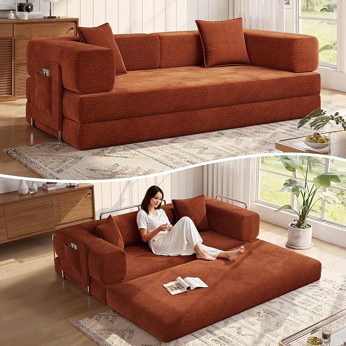 MoonSpeak 78.8''Sleeper Couch Bed