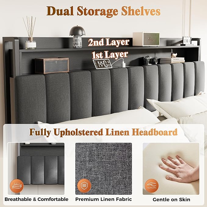 PRAISUN Bed Frame King Size
