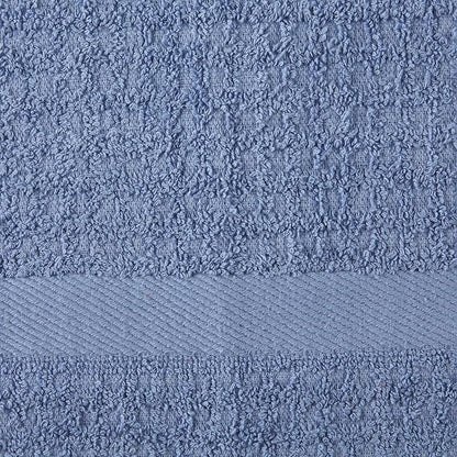 DII Basic Terry Collection Waffle Dishtowel Set, Solid Stonewash Blue, 4 Piece