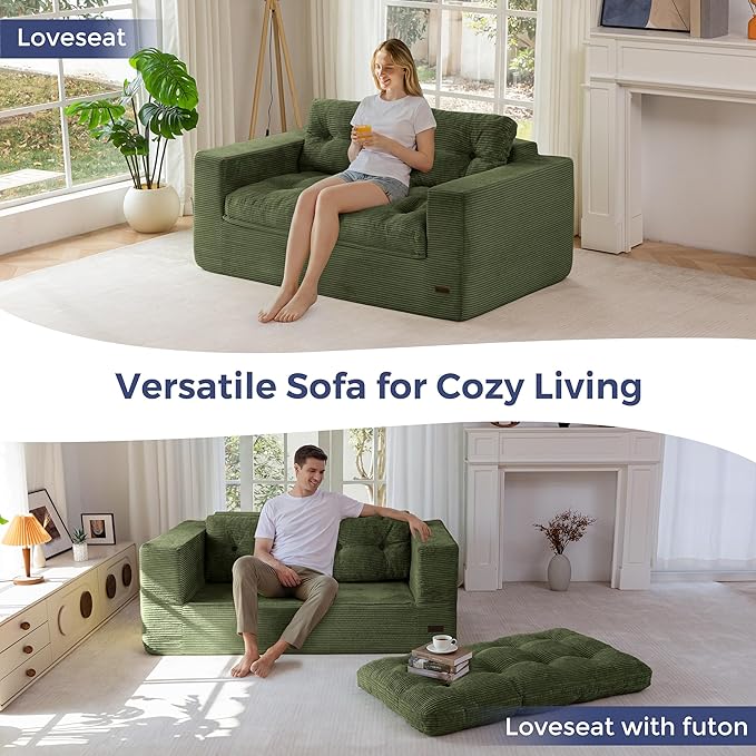 MAXYOYO 63" Loveseat Sofa Couch