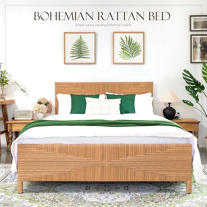 Yechen Boho Full Bed Frame