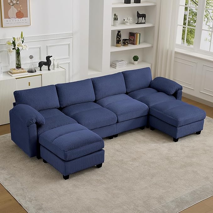 114'' U-Shaped Sectional Couch