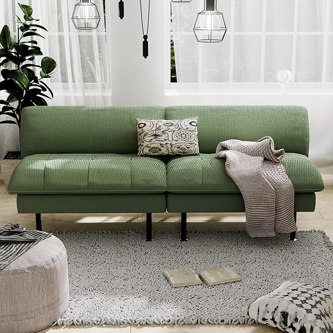 Ribilake 70" Futon Sofa Bed, 4 in 1 Multi-Function Couch Sleeper