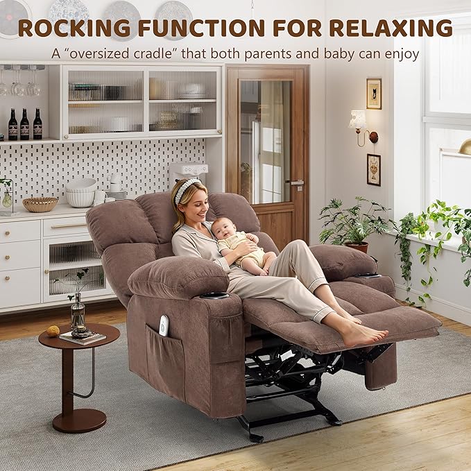 Massage Rocking Recliner Chair, Ergonomic Recliners Sofa