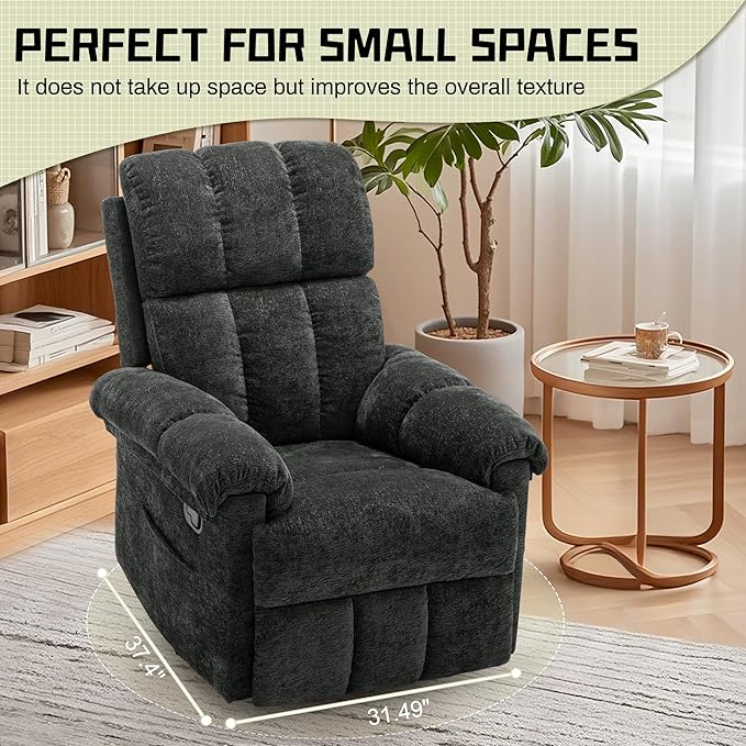 Korser Recliner Chair, Swivel Rocker Recliner Chair