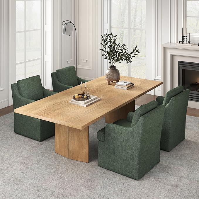 VKNOW Upholstered Dining Chairs Set of 4, Modern Kitchen Chairs Dinner Chairs