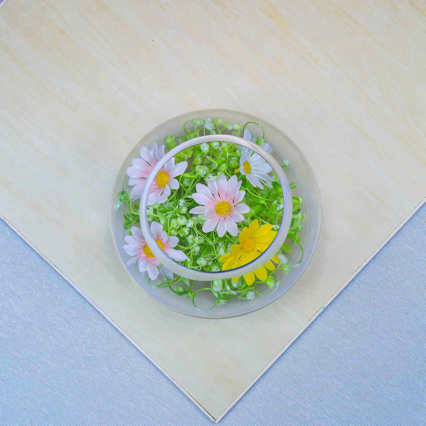 CYS EXCEL Glass Bubble Bowl (H-6" W-8", Approx. 3/4 Gal.) Small Fish Bowl Round Terrarium Vase Globe Flower Centerpiece for Weddings Events Arrangements