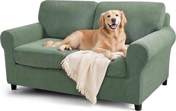 SUBRTEX 5 Pieces Stretch Sofa Slipcover Sets Couch Cover Sets Backrest Cushion