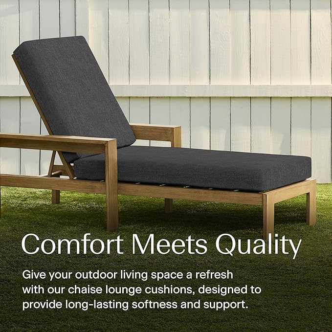 Honeycomb Outdoor Chaise Lounge Cushion
