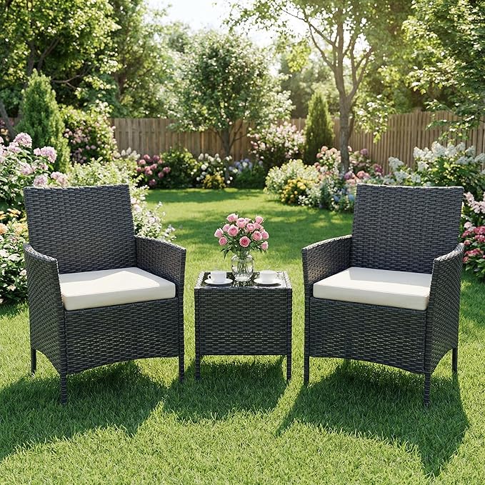 GarveeLife 3 Pieces Patio Furniture Set, Outdoor Furniture Sets