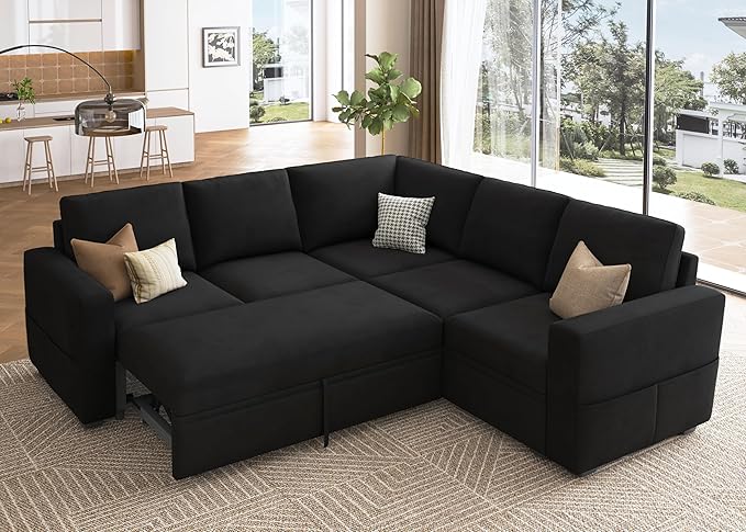 HONBAY Modular Sectional Sleeper Sofa