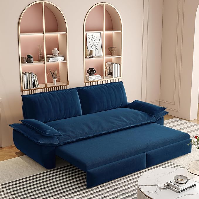 73.2" Sofa Bed Queen, 3-in-1 Pull Out Sofa Bed