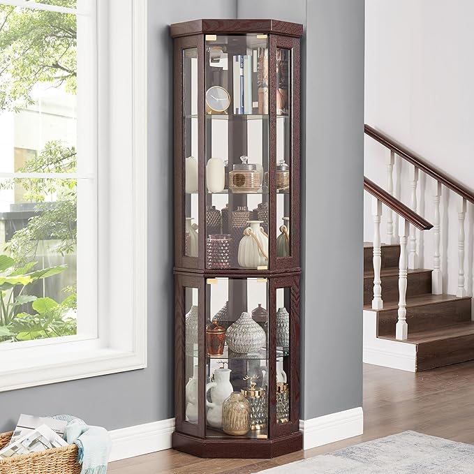 Glass Corner Display Cabinet