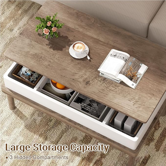 Shintenchi Coffee Table, Lift Top Coffee Table