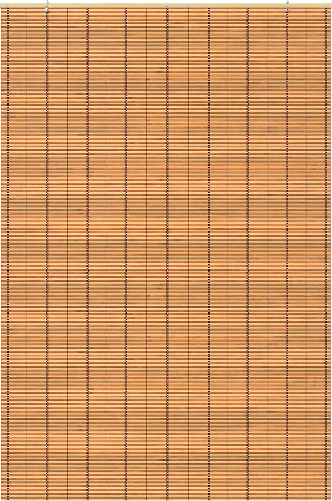 Red Lantern Burnt Bamboo Cordless Window Shade