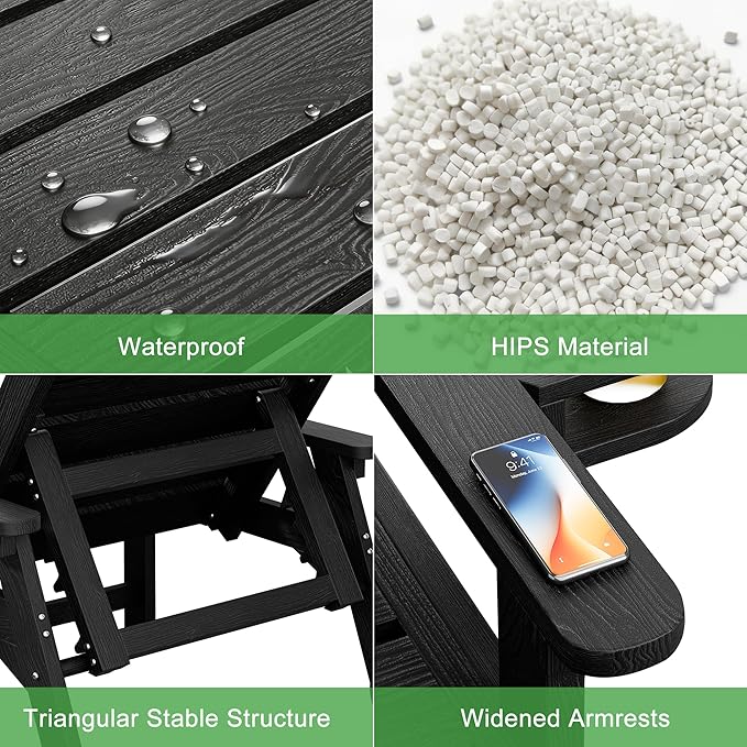 Outdoor Lounge Chair Set of 4