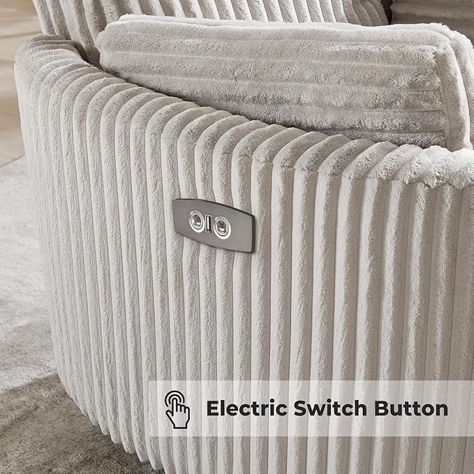 Power Recliner, Nursery Swivel Glider Rocking Chair