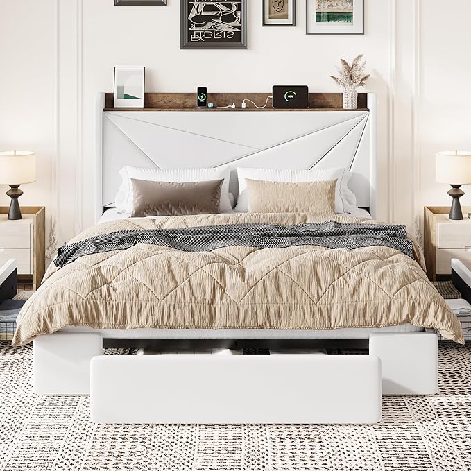 SHA CERLIN Queen Bed Frame