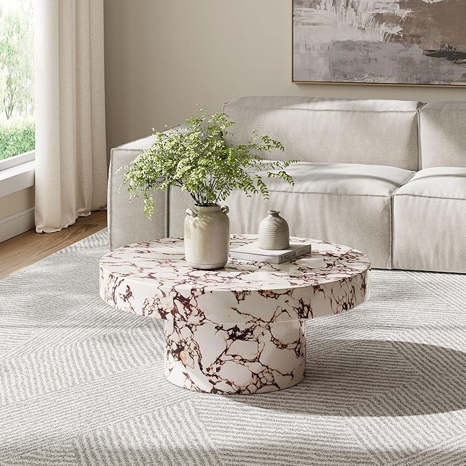 Modway Alora Round Concrete Coffee Table