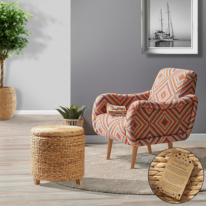 Casafield 17" Round Storage Ottoman