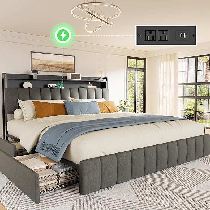 PRAISUN Bed Frame King Size