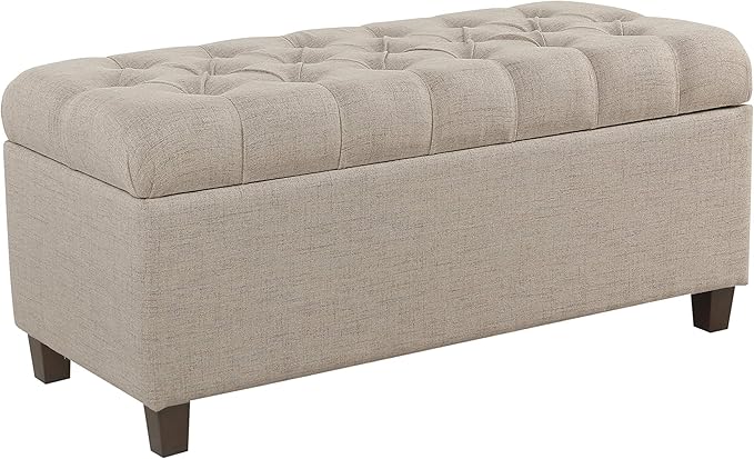 Homepop Home Decor | Tufted Ainsley Button Storage Ottoman Bench