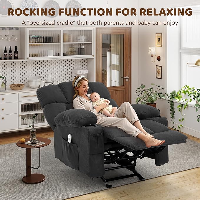 Massage Rocking Recliner Chair, Ergonomic Recliners Sofa