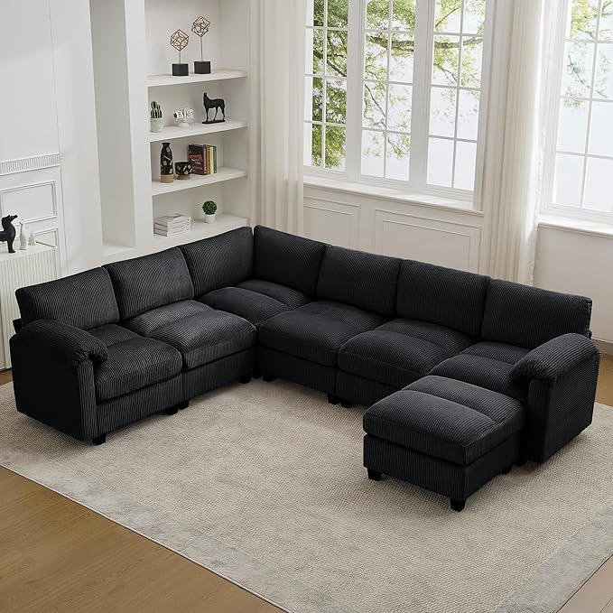 114'' V-Shaped Sectional Cloud Couch